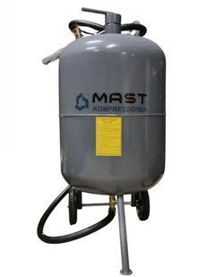 Напорный пескоструйный аппарат MAST MSB20 76 л, 0.8 МПа, 1.0-1.5 м&sup3;/мин