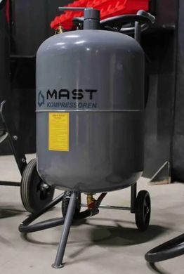 Напорный пескоструйный аппарат MAST MSB20 76 л, 0.8 МПа, 1.0-1.5 м&sup3;/мин
