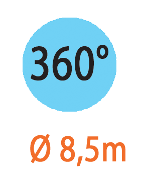Дощувач мікро Claber 360° 8,5м (5шт)