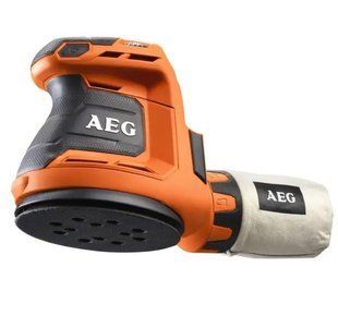 Акумуляторна ексцентрикова шліфувальна машина AEG BEX 18-125-0, 18 В, диск 125 мм