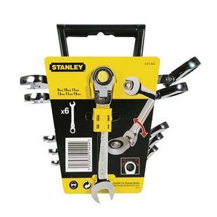 Ключі ріжково-накидні STANLEY "MaxiDrive Plus" з тріщаткою: M8-19 мм, 6 шт.