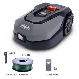 Газонокосарка-робот Scheppach RoboCut XXL 900, акумулятор 18 В 5 А&middot;г, WI-FI