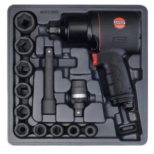 Пневматичний ударний гайковерт SUNTECH SM-43-4033PK3 (набір), 1/2", 1112 Нм