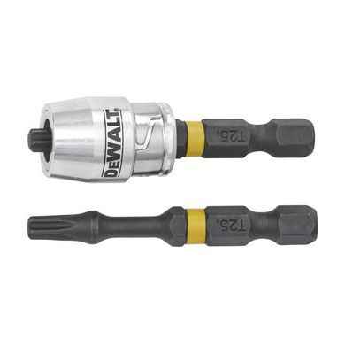 Набір біт і насадок DeWALT "IMPACT TORSION", ударні, T25, L = 57 мм, 2 шт + магнітний тримач шурупів