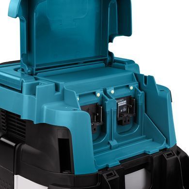 Аккумуляторный пылесос Makita DVC867LZX4 2&times;18 В LXT, 8 л, 2,4 м&sup3;/мин, класс D, AWS, без АКБ и ЗУ