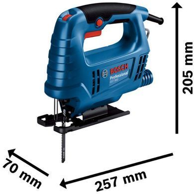 Електролобзик Bosch GST 680 Professional, 500 Вт, хід 20 мм, пропил 68 мм