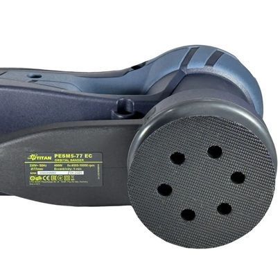 Эксцентриковая шлифмашина бесщеточная TITAN PESM5-77 EC 400Вт, &Oslash;77 мм