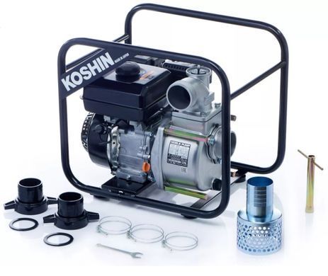 Мотопомпа Koshin STV-80X 80&times;80 мм 900 л/мин бензиновая Koshin K180 4.8 л.с. для загрязненной воды