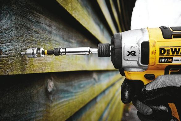 Набір біт і насадок DeWALT "IMPACT TORSION", ударні, T25, L = 57 мм, 2 шт + магнітний тримач шурупів