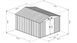 Садовий будинок HECHT 10X10 PLUS, 303&times;301&times;214 см, 8.46 м&sup2;, метал 0.3 мм