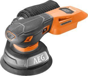 Акумуляторна орбітальна шліфувальна машина AEG BEX18SBL-125-0, 18 В, диск 125 мм