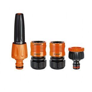 Розпилювач струйний, 2 коннектора 1/2" AquaStop, адаптер конектора 1/2-3/4" Claber