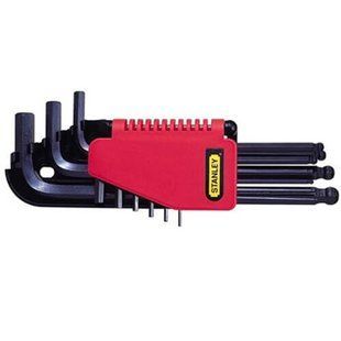 Ключи 6-гранные L-образные STANLEY с шариком, M1.5-10 мм, 9 шт