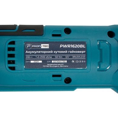 Угловой гайковерт PROFI-TEC PWR1620BL без АКБ и ЗУ