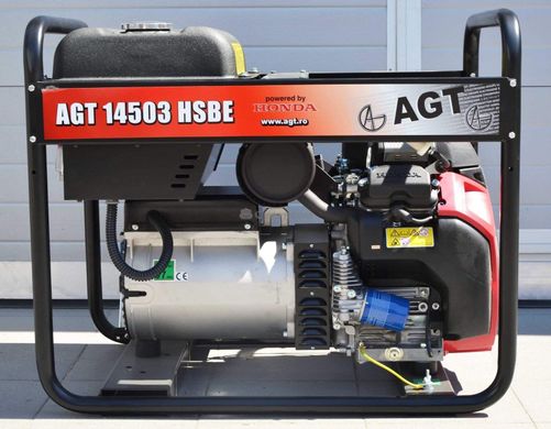 Бензиновий генератор AGT 14503 HSBE R16