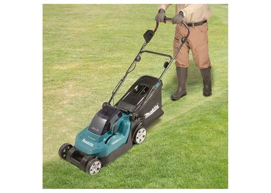 Аккумуляторная газонокосилка Makita DLM481CT2 36В (2&times;18В), 48 см, 40 л, 25&ndash;100 мм