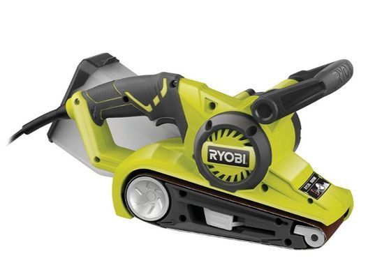 Шлифмашина ленточная 800Вт, 76х460мм, 150&ndash;320м/мин, шлифрамка, кейс, Ryobi. EBS800V (5133001146)