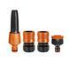 Распылитель струйный, 2 коннектора 1/2" AquaStop, адаптер коннектора 1/2-3/4" Claber