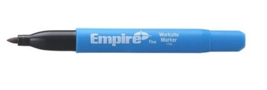 Маркер чорний Empire EMFINEB-4PK, 4 шт, 183 мм, для дерева/металу/цегли/кераміки