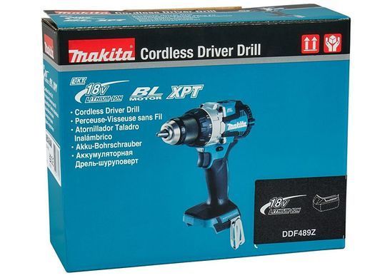 Аккумуляторная дрель-шуруповерт Makita DDF489Z 18V, 73 Нм