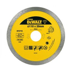 Диск алмазний 110х8мм для плиткоріза DWC410 DeWALT DT3715