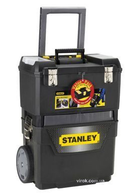 Ящик на колёсах "IML Mobile Work Center 2 in 1" пластиковый с органайзерами в крышке; 47,3 x 30,2 x 62,7 см