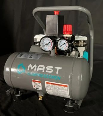 Безмасляный поршневой компрессор Mast MOF1390/1100 Compact 5 л, 175 л/мин, 8 Бар