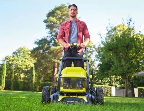 Аккумуляторная газонокосилка Ryobi RY18LMX46A-0 2&times;18 В 46 см бесщеточная без АКБ и ЗУ