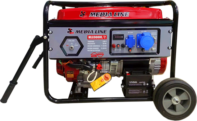Бензиновий генератор AGT Media Line MLG9000E/2