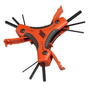 Набір торцевих ключів шестигранних 9 шт BLACK+DECKER BDHT0-71628