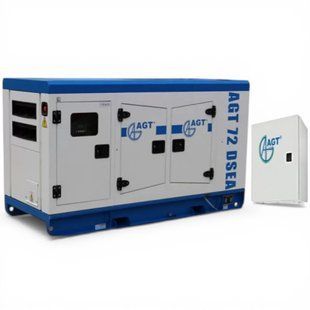 Дизельний генератор AGT 72DSEA + ATS 76S/12 72кВа 1500об/хв 91к.с. 140л 1200кг