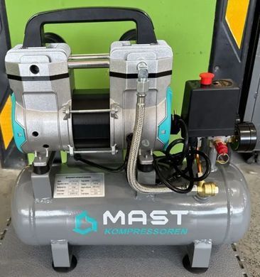 Безмасляный поршневой компрессор Mast MOF1390/1100-9L 9 л, 175 л/мин, 8 Бар