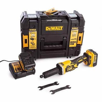 Акумуляторна прямошліфувальна машина DeWALT DCG426P2