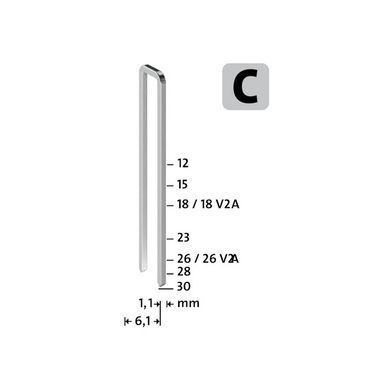 Скобы для степлера NOVUS STAPLES C 4 12MM 1000PCS (042-0800)
