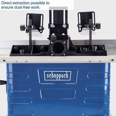 Станок фрезерный Scheppach HF50, 1,5 кВт, 220В, 0-40мм, 8000&ndash;24000об/мин,6/8/12мм, 30кг