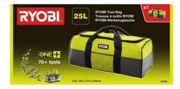 Сумка для инструментов из прочного полиэстера, 50 x 30 x 35 см, Ryobi RTB02 (5132004356)